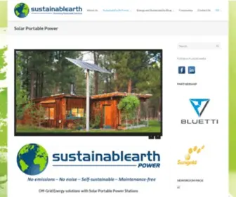 Sustainablearth.com(Solar Portable Power) Screenshot