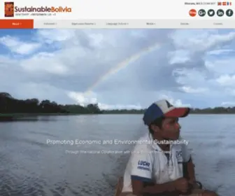 Sustainablebolivia.org(Sustainable Bolivia) Screenshot