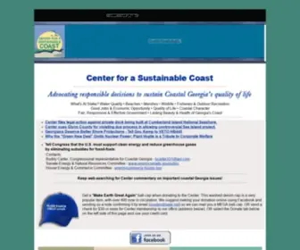 Sustainablecoast.org(Center for a Sustainable Coast) Screenshot