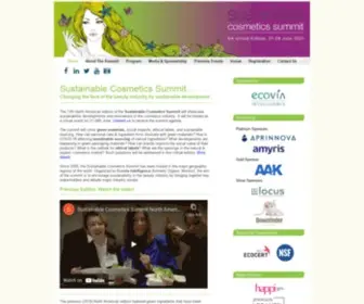 Sustainablecosmeticssummit.com(Sustainable Cosmetics Summit) Screenshot