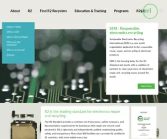 Sustainableelectronics.org(Sustainable Electronics Recycling International) Screenshot