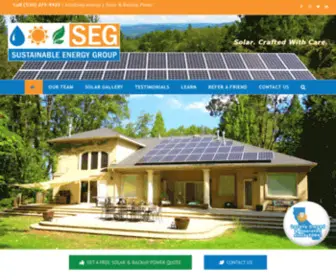 Sustainableenergygroup.com(Solar Grass Valley) Screenshot