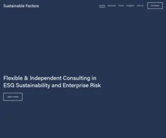 Sustainablefactors.com(Sustainable Factors) Screenshot