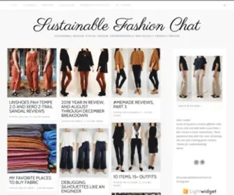 Sustainablefashionchat.com(Sustainable Fashion Chat) Screenshot