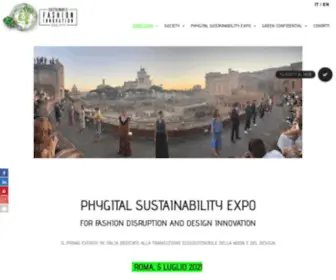 Sustainablefashioninnovation.org(PHYGITAL SUSTAINABILITY EXPO® 2022 IN ROME) Screenshot