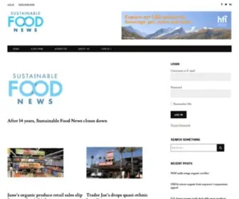 Sustainablefoodnews.com(Sustainable) Screenshot