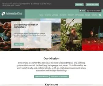 Sustainablefoodtrust.org(Sustainable Food Trust) Screenshot