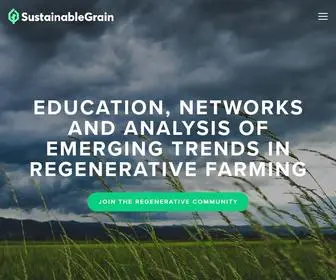 Sustainablegrain.ca(Sustainable Grain) Screenshot