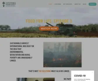 Sustainableharvest.org(Sustainable Harvest International) Screenshot