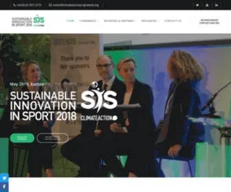 Sustainableinnovationinsport.org(Sustainable Innovation in Sport) Screenshot