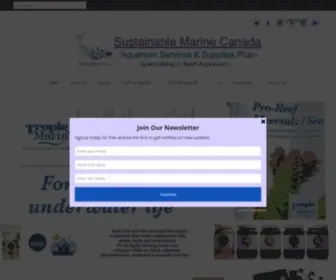 Sustainablemarinecanada.ca(Sustainable Marine Canada) Screenshot