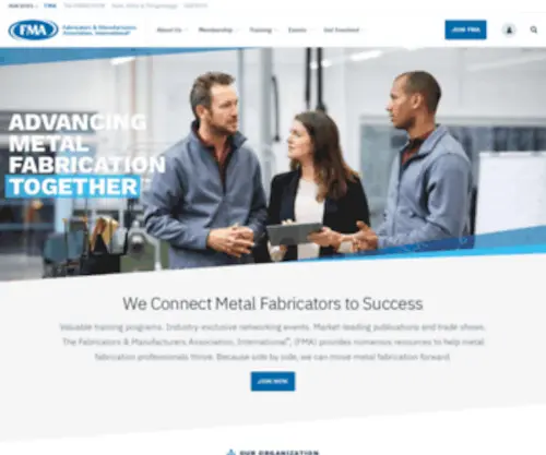 Sustainablemfr.com(Fabricators and Manufacturers Association) Screenshot