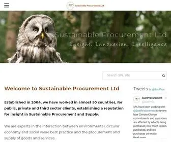 Sustainableprocurement.eu.com(Sustainable Procurement Limited) Screenshot