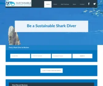 Sustainablesharkdiving.com(Sustainable SD) Screenshot