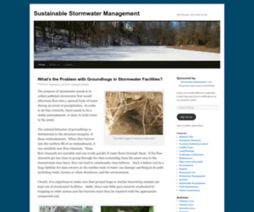 Sustainablestormwater.org(Sustainable Stormwater Management) Screenshot