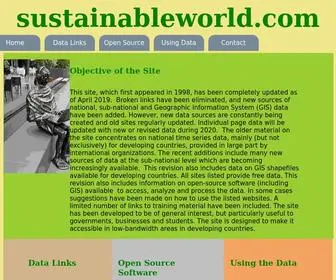 Sustainableworld.com(Statistics) Screenshot