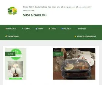 Sustainablog.org(Since 2003) Screenshot