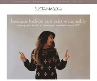 Sustainably-Chic.com(Sustainably Chic) Screenshot