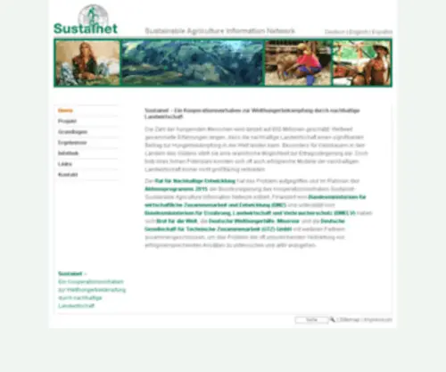 Sustainet.org(Web site created using create) Screenshot