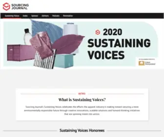 SustainingVoices.com(Sourcing Journal) Screenshot