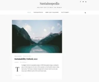 Sustainopedia.org(Helping you to help the world) Screenshot