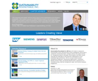 Sustainround.com(Sustainability Roundtable) Screenshot