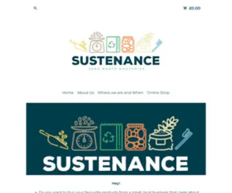 Sustenancegrocerys.co.uk(Sustenance) Screenshot