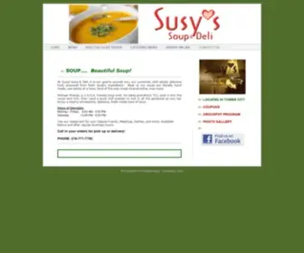 Susysoup.com(Susys Soup) Screenshot