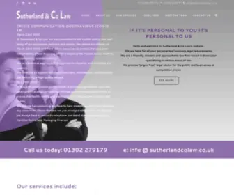 Sutherlandcolaw.co.uk(Solicitors in Doncaster) Screenshot