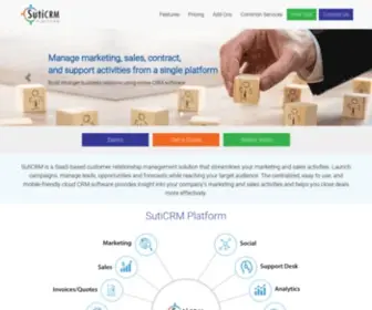 Suticrm.com(CRM software) Screenshot