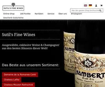 Sutils-Fine-Wines.com(Sutil's Fine Wines) Screenshot