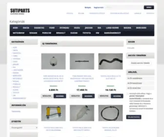 Sutiparts.com(Alkatrész) Screenshot