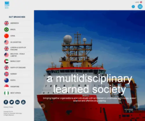 Sut.org.uk(Society for Underwater Technology) Screenshot