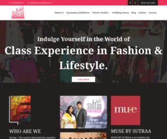 Sutraaexhibitions.com(Indian, Fashion, Exhibition) Screenshot