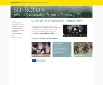 Sutrofor.eu(University of Copenhagen) Screenshot