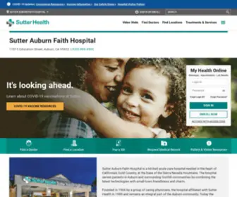 Sutterauburnfaith.org(Sutter Auburn Faith Hospital) Screenshot