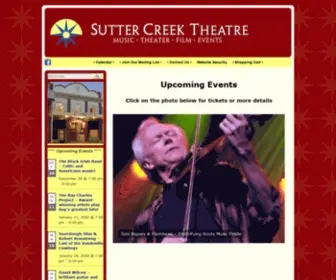 Suttercreektheater.com(Theater) Screenshot