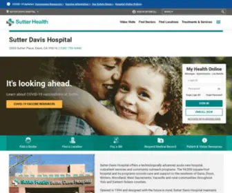 Sutterdavis.org(Sutter Davis Hospital) Screenshot