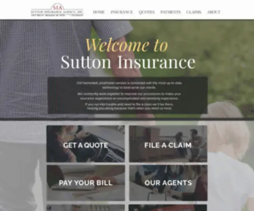 Suttoninsurancemanchester.com(Sutton Insurance Agency) Screenshot