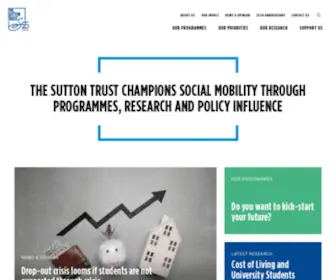 Suttontrust.com(Sutton Trust) Screenshot