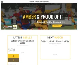 Suttonunited.net(Sutton United FC) Screenshot