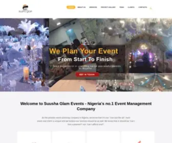 Suushaglam.com(Suusha Glam Event Planning Company) Screenshot