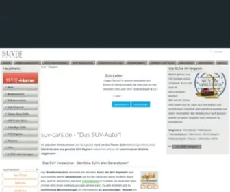 Suv-Cars.de(Das Portal rund um das SUV Segment) Screenshot