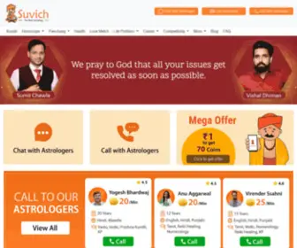Suvich.com(Free Online Astrology Prediction with Horoscope & Kundali with our expert Astrologers) Screenshot