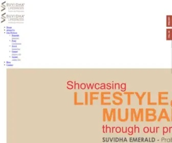 Suvidhalifespaces.com(Suvidha Lifespaces) Screenshot