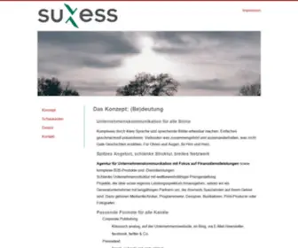 Suxess.com(Agentur für Unternehmens) Screenshot