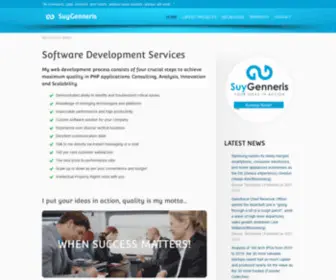 Suygenneris.com(SuyGenneris Software Development Services) Screenshot