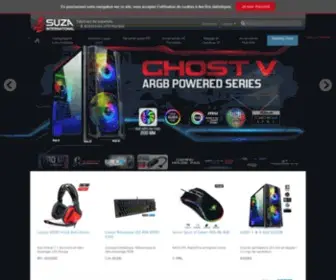 Suza.eu(Fabricant de matériels &amp; accessoires informatique) Screenshot