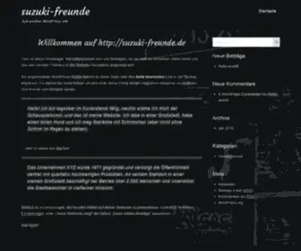 Suzuki-Freunde.de(Just another WordPress site) Screenshot