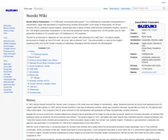 Suzuki-Tech.com(Suzuki Wiki) Screenshot